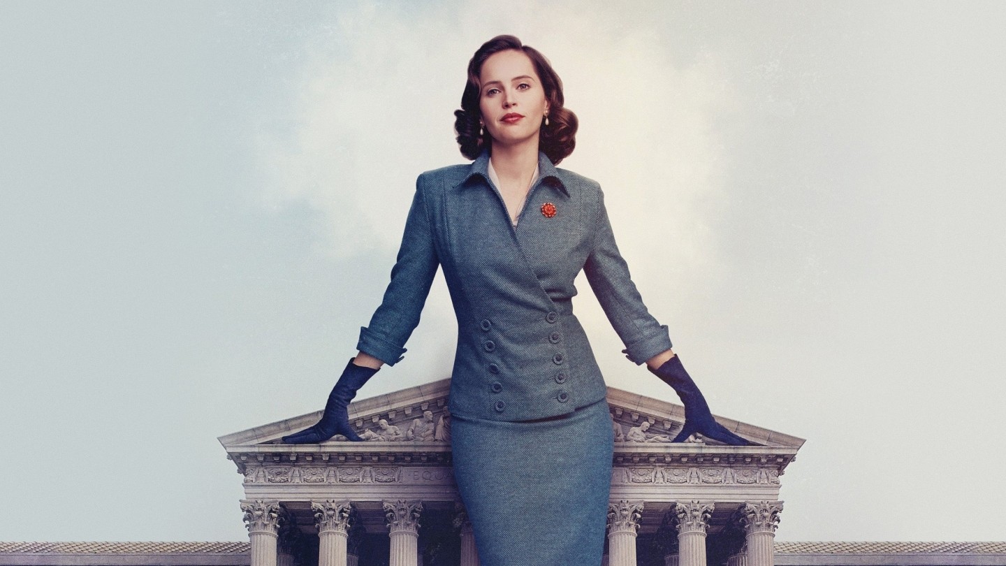 Promotional image for On the Basis of Sex (2018) shows Felicity Jones