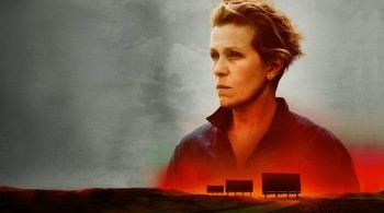 Frances McDormand in promotional image for Three Billboards Outside Ebbing Missouri