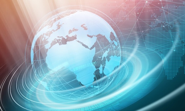 A photo of a stylised globe 