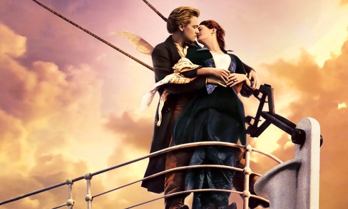 Kate Winslet and Leonardo DiCaprio in Titanic