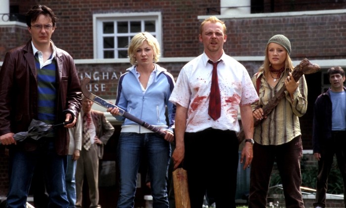 Shaun of the Dead cast Dylan Moran, Kate Ashfield, Simon Pegg and  Lucy Davis