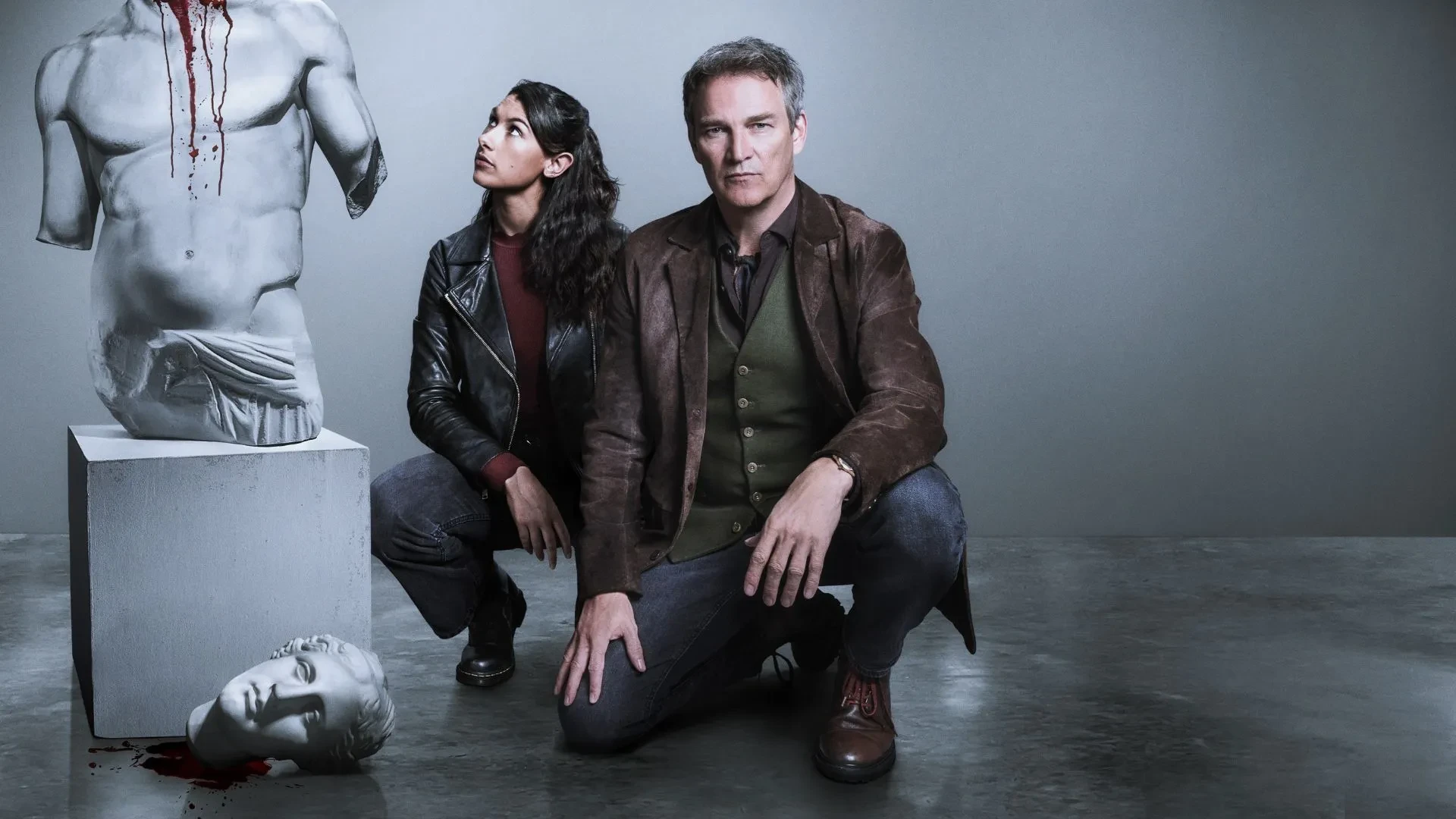 Stephen Moyer and Nina Singh in Art Detectives
