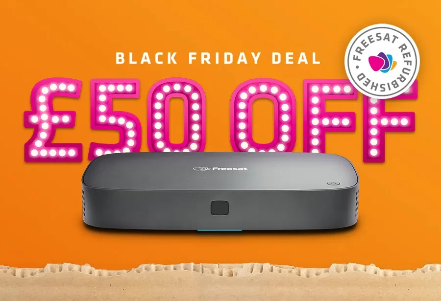 Freesat Black Friday offer - £50 off the refurbished Recordable 4K TV Box