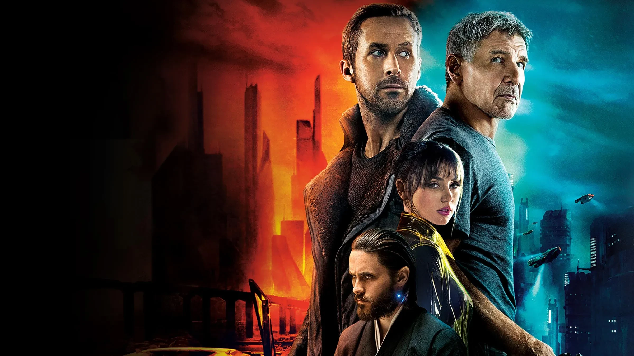 Key art for Blade Runner 2049 shows Harrison Ford, Ryan Gosling, Ana de Armas and Jared Leto