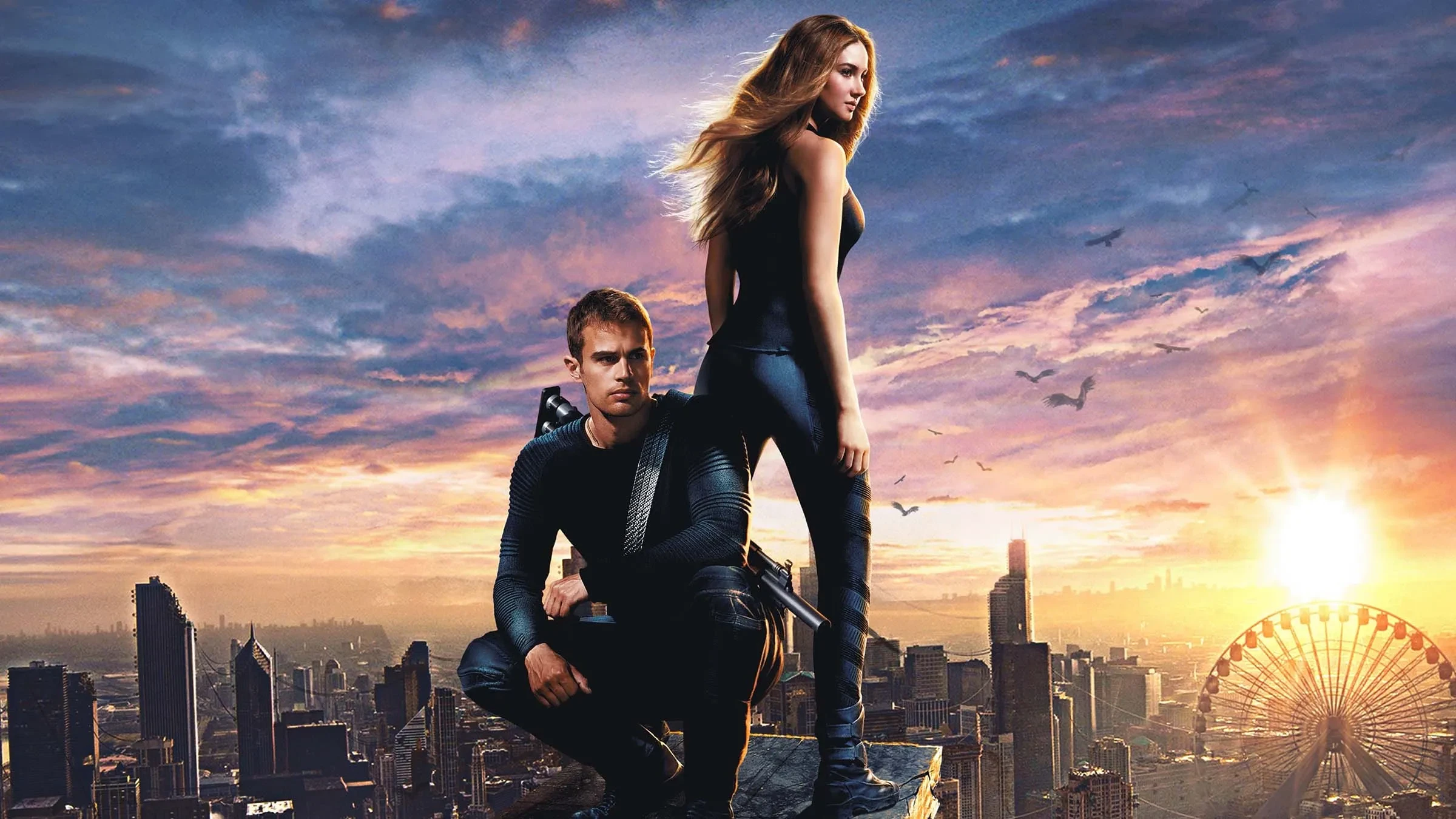 Shailene Woodley and Theo James in Divergent 