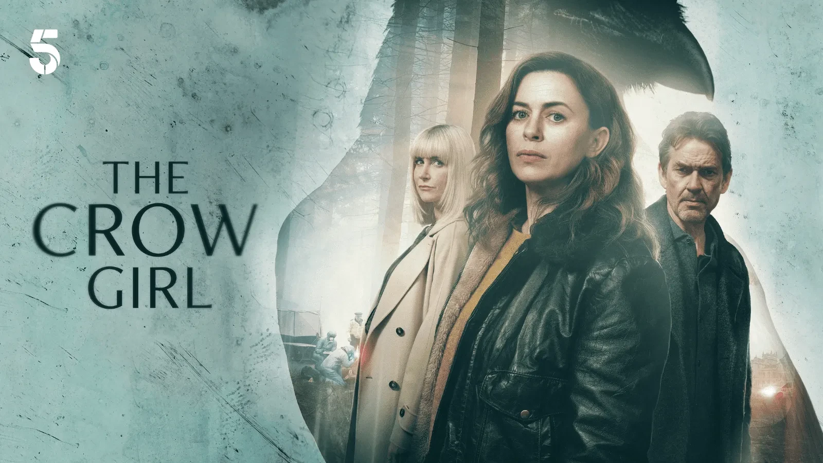 Promotional image for The Crow Girl, featuring Eve Myles, Katherine Kelly, and Dougray Scott